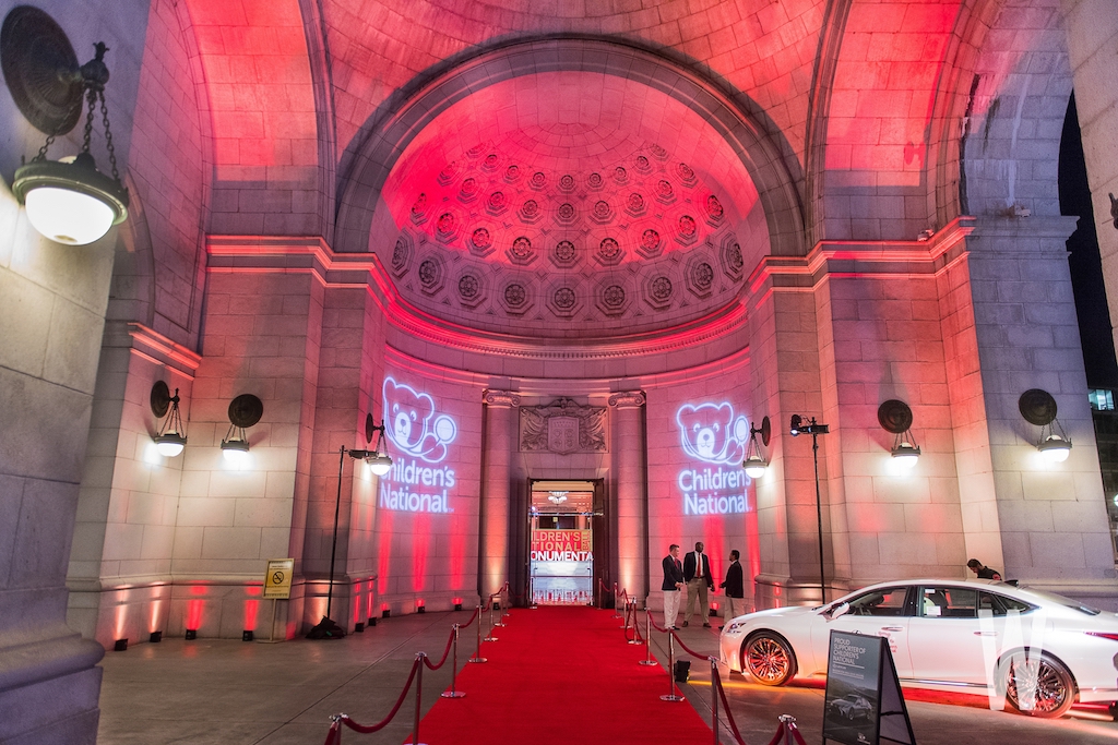 Guests rocked the red carpet as they entered the party.