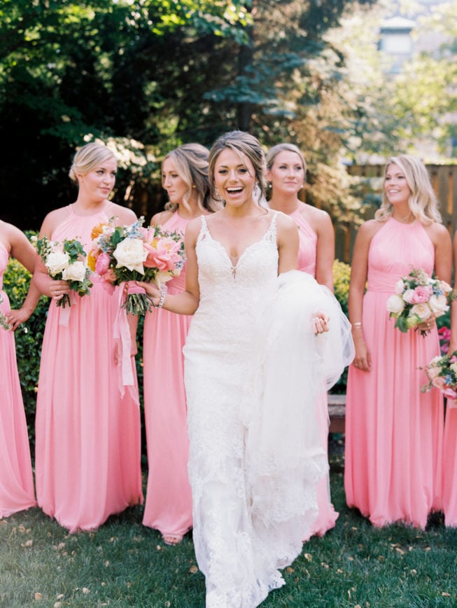 Jenna and Ben Bubblegum Pink Wedding | Renee Hollingshead USNA-