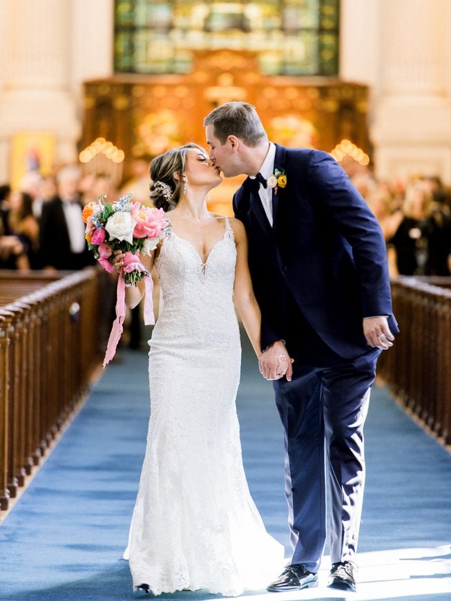 Jenna and Ben Bubblegum Pink Wedding | Renee Hollingshead USNA-17