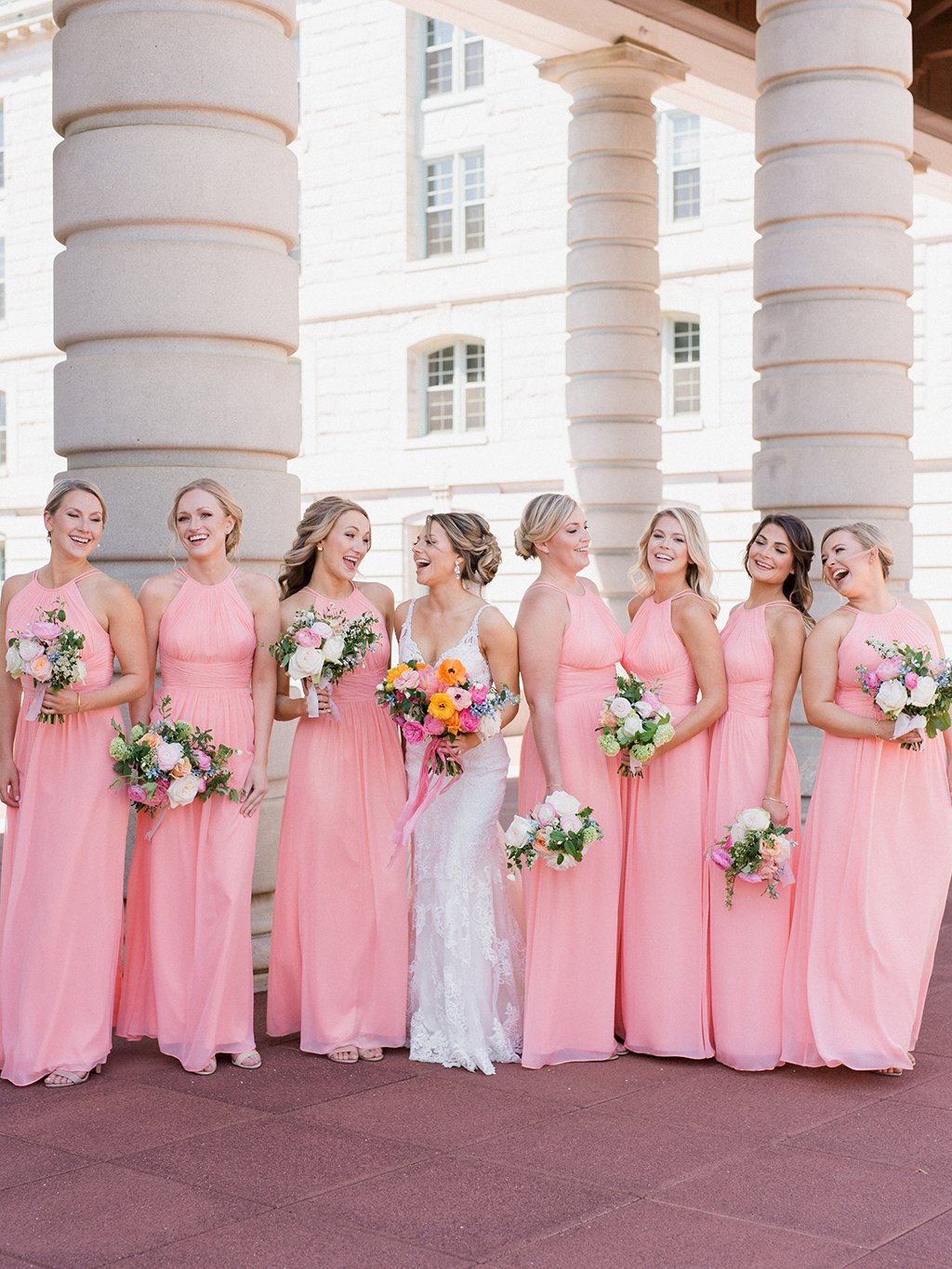 peach summer dress for wedding