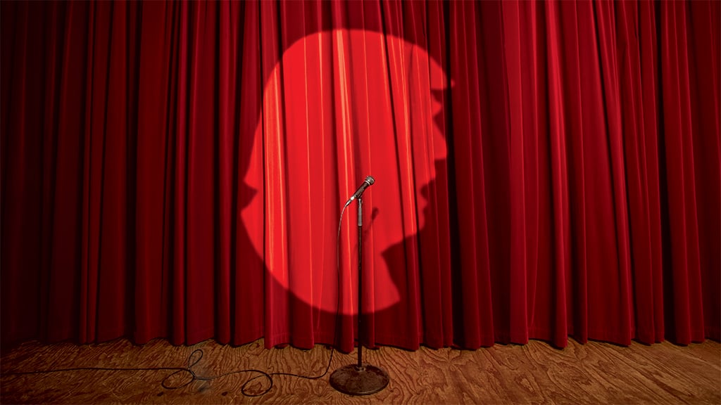 Humor is another area where DC has well-established norms. Will Trump change that? Photograph by Adam Taylor/Getty Images. Photo-illustration by Phong Nguyen.