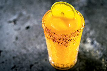 Photograph of frozen margarita by Rey Lopez.