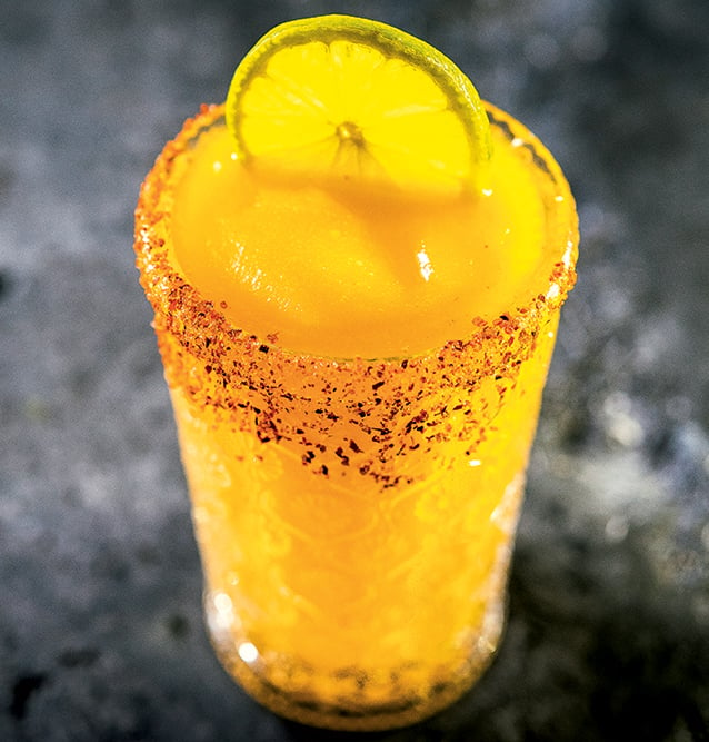 Photograph of frozen margarita by Rey Lopez.