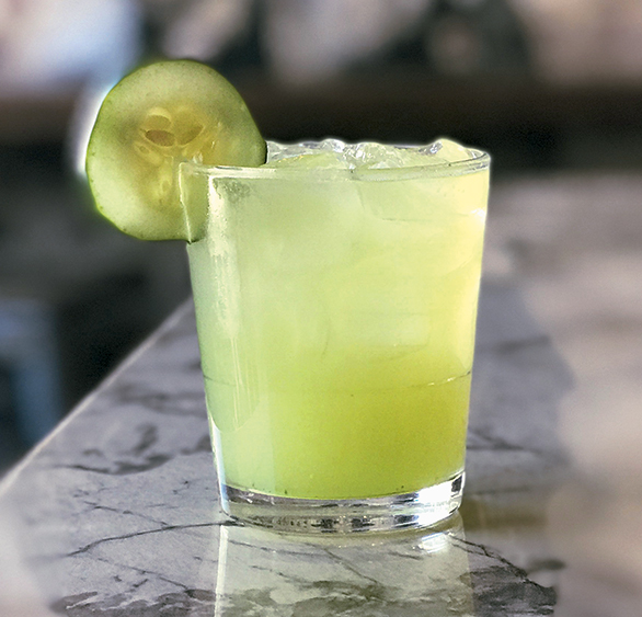 WWmarg3 - Washingtonian Photograph of Cucumber-Jalapeño Margarita courtesy of Gringos & Mariachis.