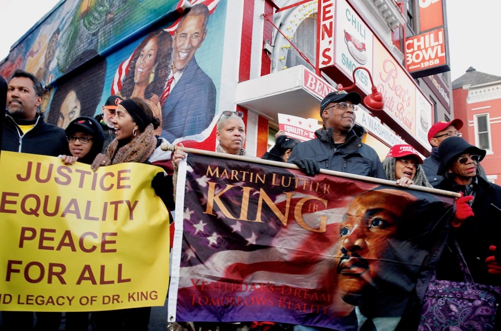 PHOTOS: Ben’s Chili Bowl Honors MLK With a March and Vigil