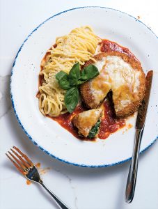 Chicken parmesan at Unconventional Diner.