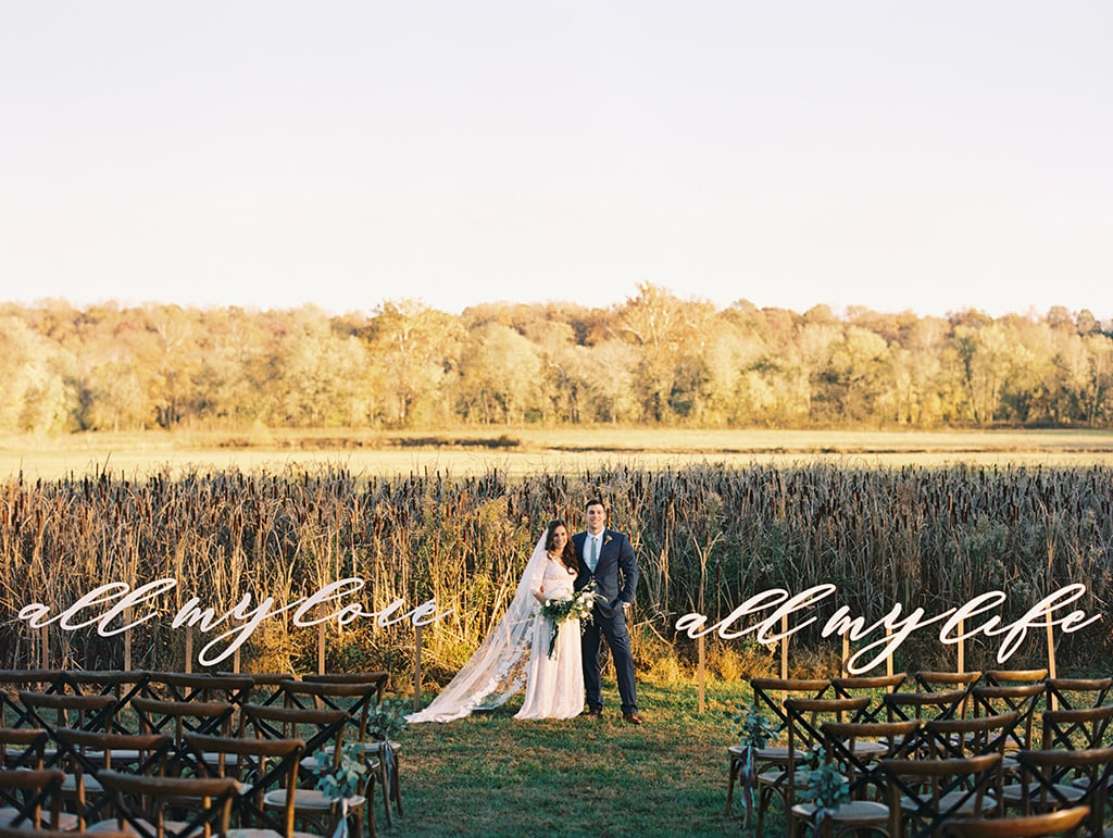 A Botanical-Themed Wedding in the Virginia Countryside Incorporated Script in the Most Beautiful Way