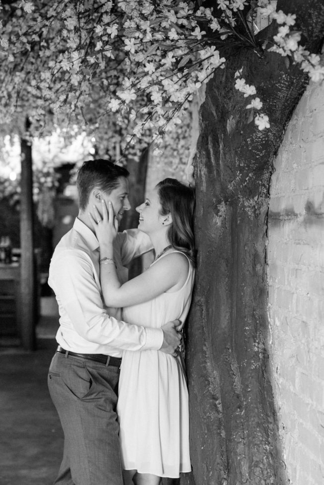 Cherry Blossom Pop-Up Bar Engagement Shoot | Melissa Batman-123