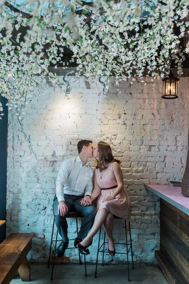 Cherry Blossom Pop-Up Bar Engagement Shoot | Melissa Batman7