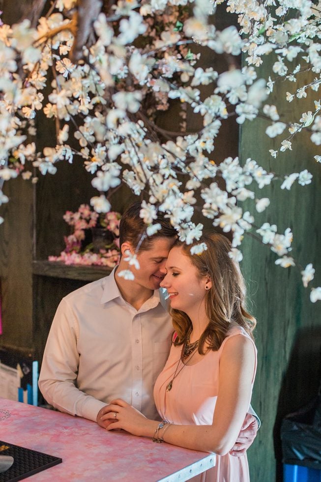 Cherry Blossom Pop-Up Bar Engagement Shoot | Melissa Batman8 Cherry Blossom Pop-Up Bar Engagement Shoot | Melissa Batman8