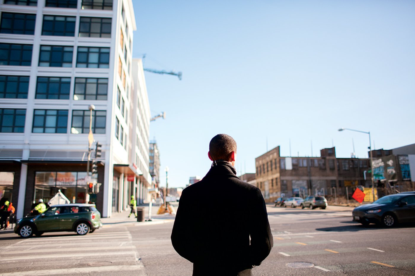 The author in the Union Market area, site of a brand-new Trader Joe’s. Photograph by Danielle A. Scruggs.