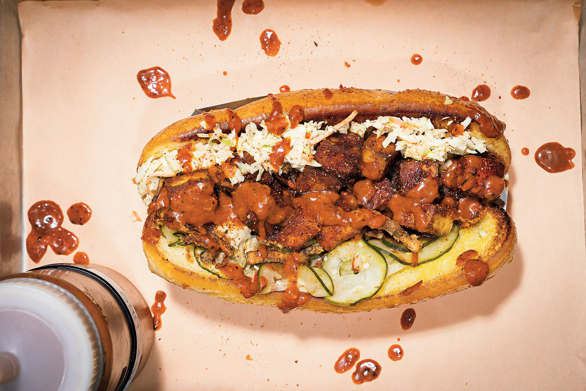 Tofu Burnt ends at Federalist Pig. Photograph by Scott Suchman.