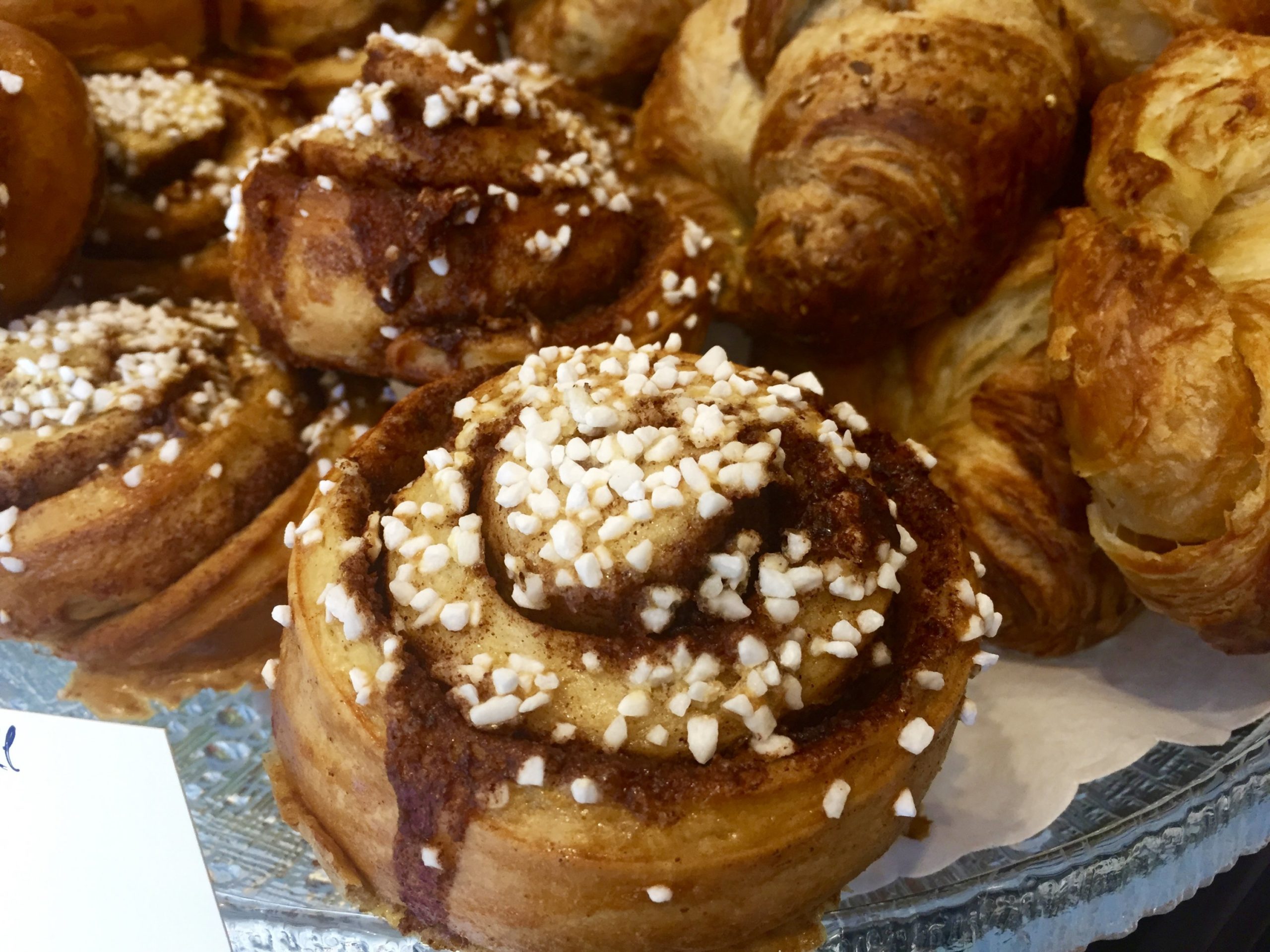 IMG_0633 - Washingtonian Cinnamon rolls topped with sugar at Mikko. Photograph by Helen Carefoot.