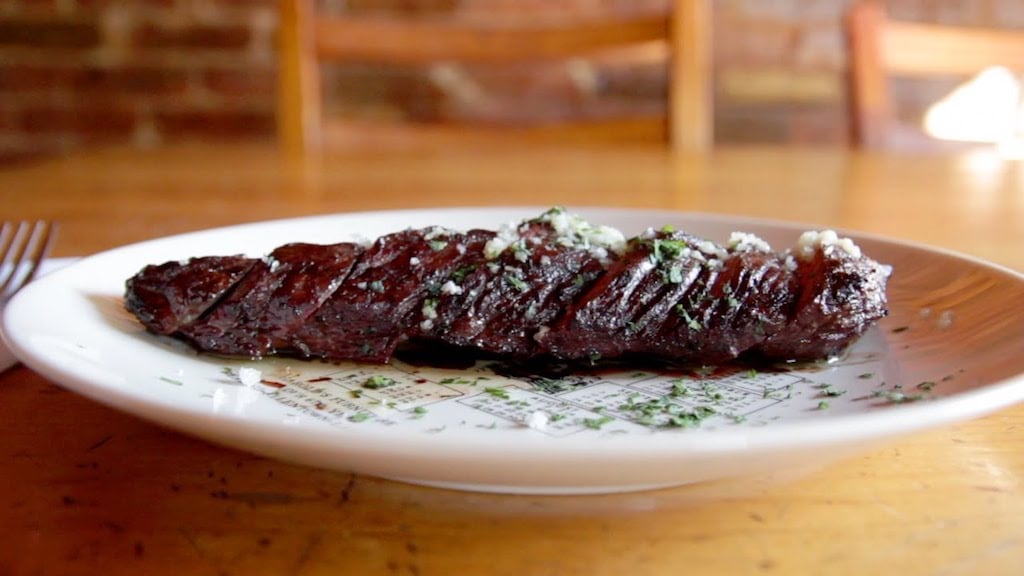 StAnselmSteak - Washingtonian New York steakhouse St. Anselm Brooklyn DC hanger steak.