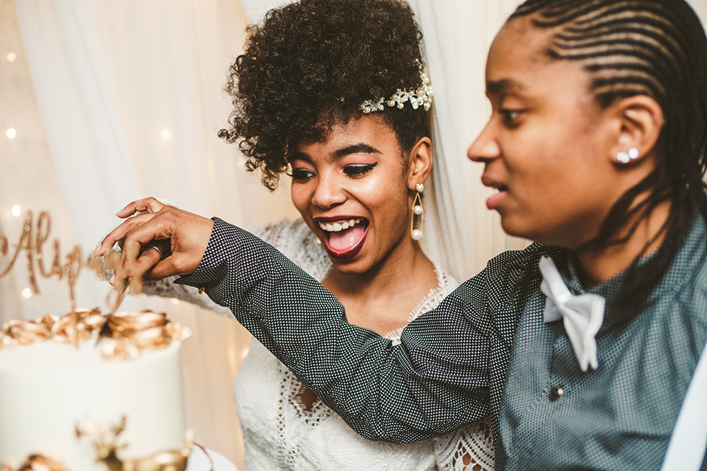 Aja Campbell + Alexis Epps Harry Potter Wedding Mason & Rook