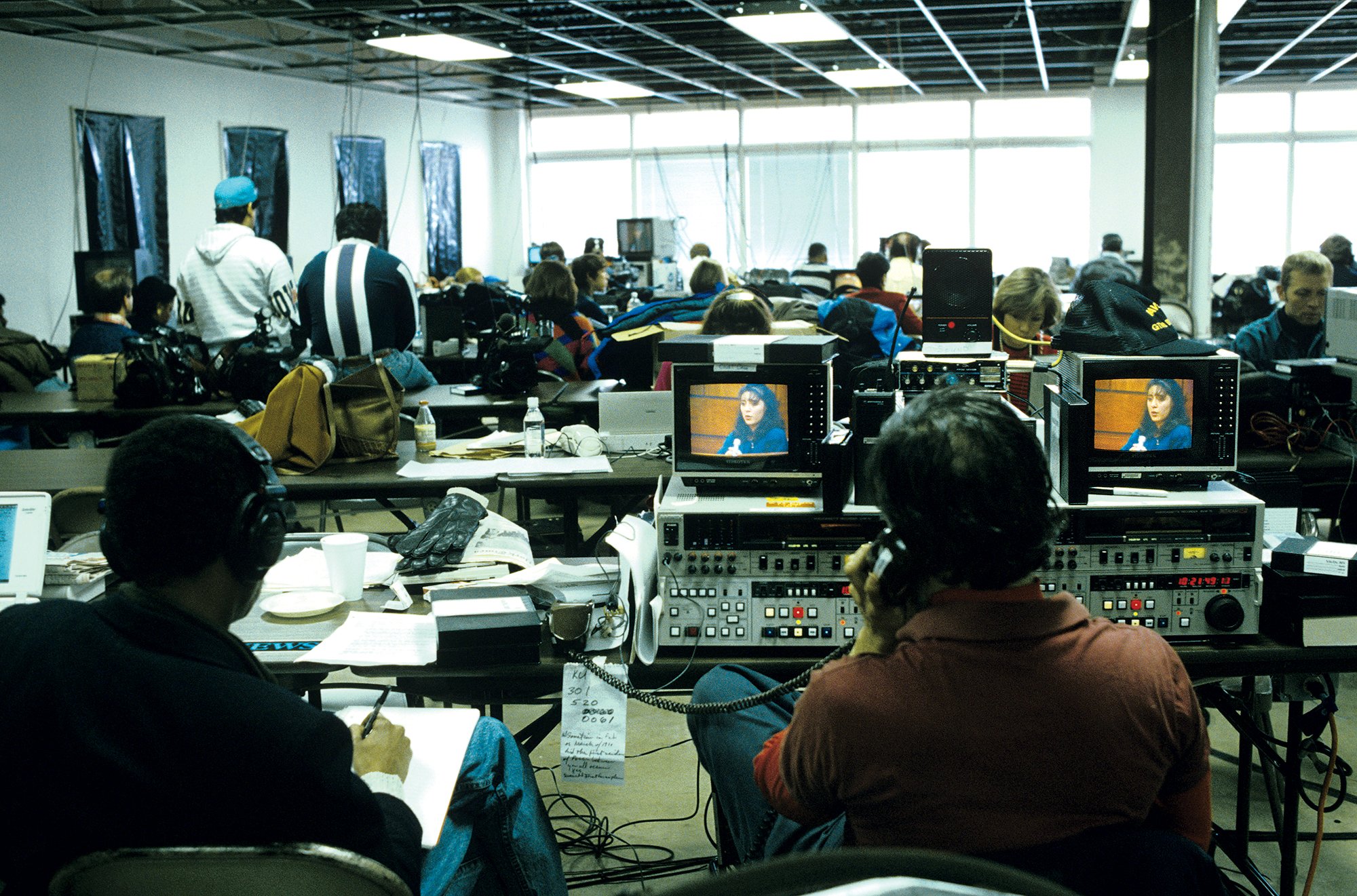 The media saturation peaked with Lorena’s trial, televised live on Court TV. Photograph by Jean-Louis/Getty Images. 