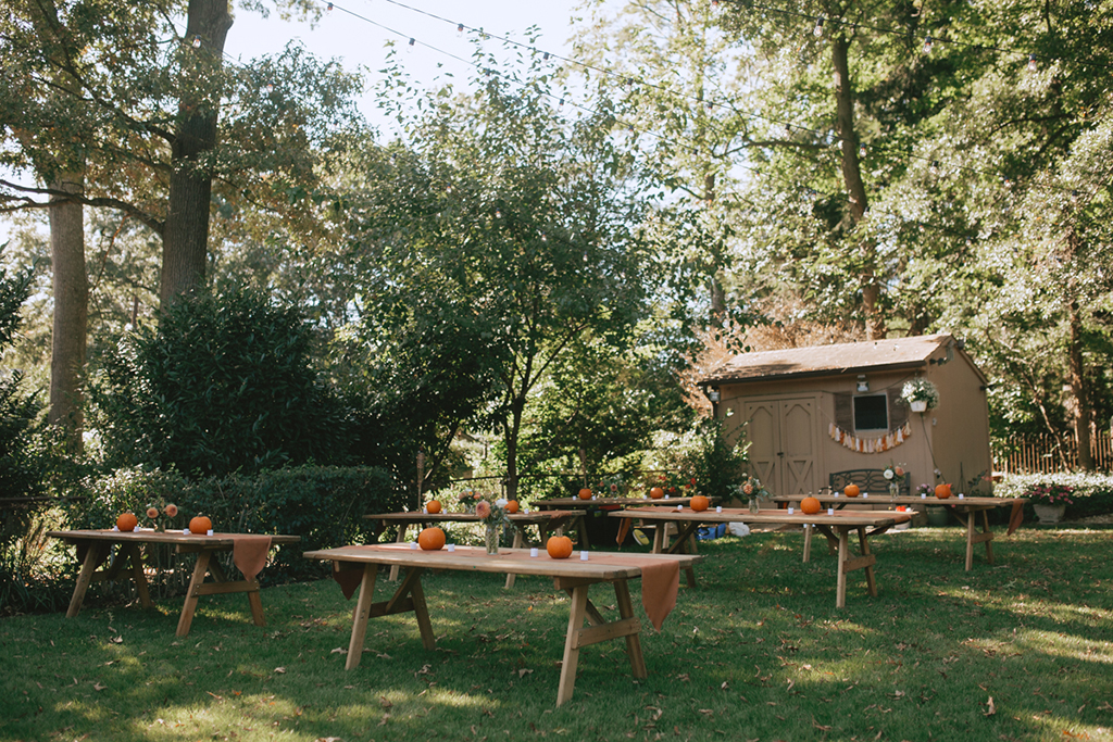 DIY backyard wedding National Bohemian Mr. Boh Terps The Voice September Wedding Laura Gathercole + Alex Kopp | L.A. Birdie