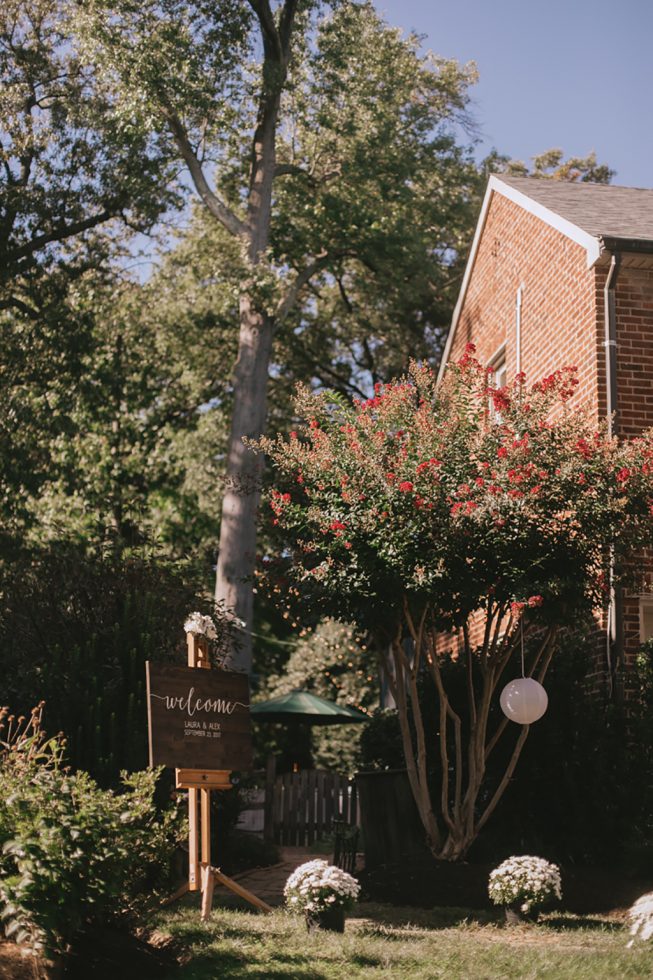 DIY backyard wedding National Bohemian Mr. Boh Terps The Voice September Wedding Laura Gathercole + Alex Kopp | L.A. Birdie