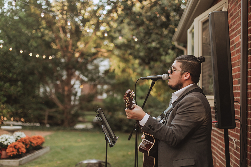 DIY backyard wedding National Bohemian Mr. Boh Terps The Voice September Wedding Laura Gathercole + Alex Kopp | L.A. Birdie