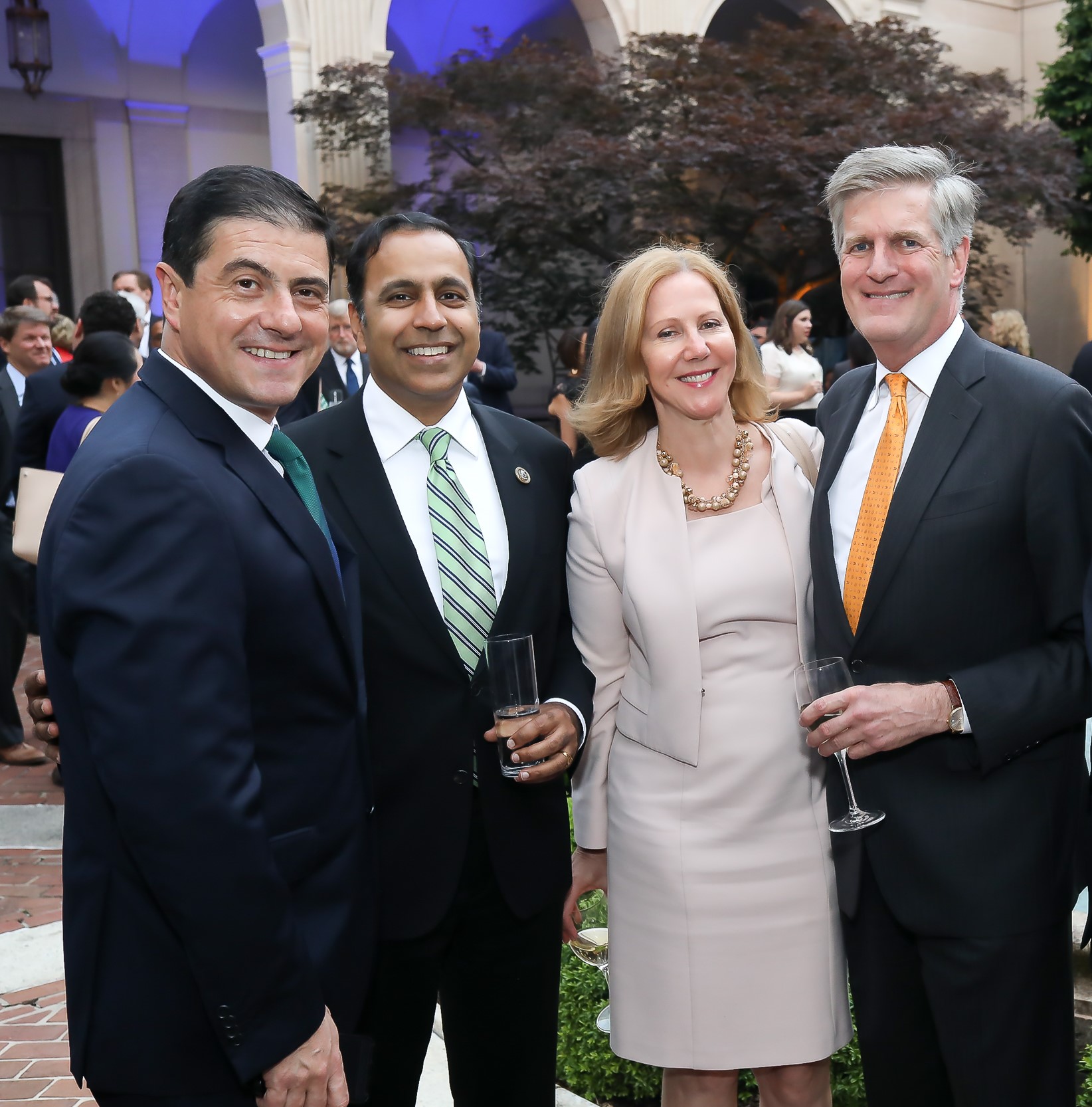 Mexican Ambassador Gerónimo Gutiérrez, Illinois Congressman Raja Krishnamoorthi, Nancy Northup (President of the Center for Reproductive Rights), and McLarty President Nelson W. Cunningham.