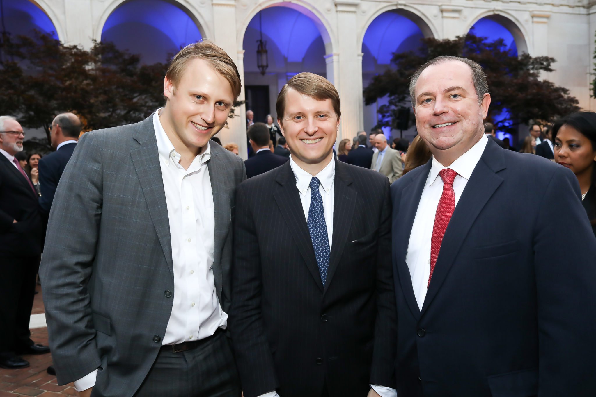 Daniel Lippman of POLITICO, Christopher Nixon Cox (lawyer and grandson of President Richard Nixon), and Christopher Ruddy, CEO of Newsmax Media.