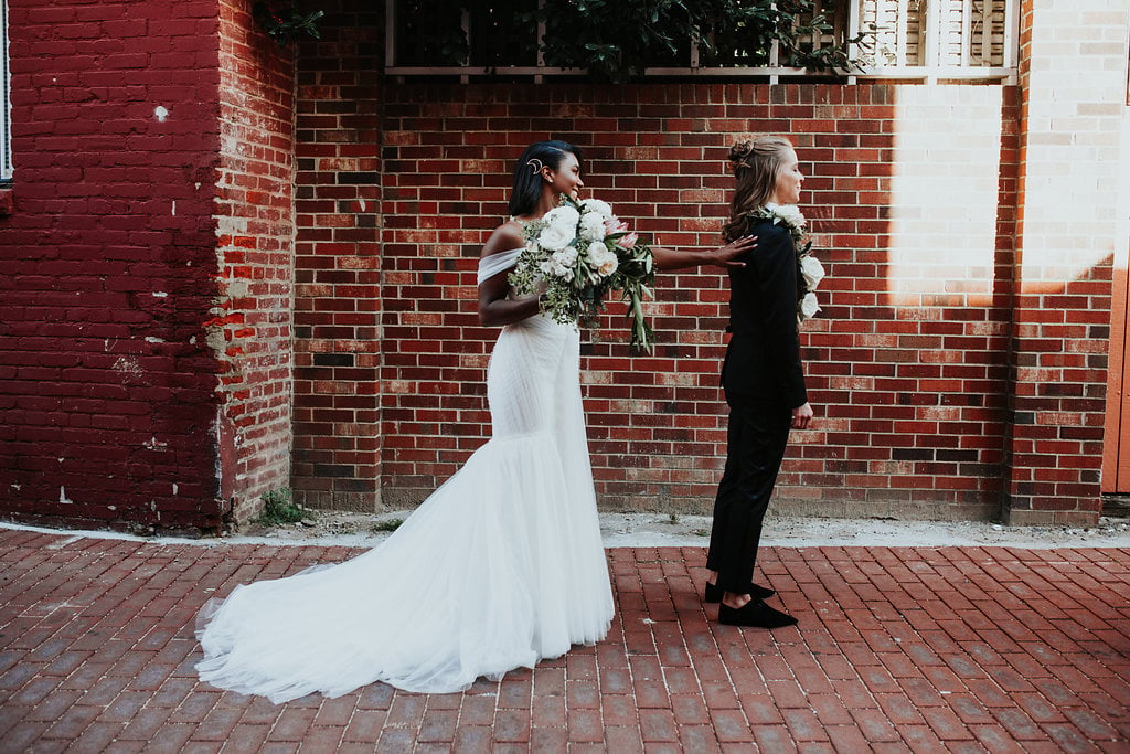 Fathom Gallery Wedding Nichole Wyche Mackenzie Huffman Chic Downtown Washington DC Wedding