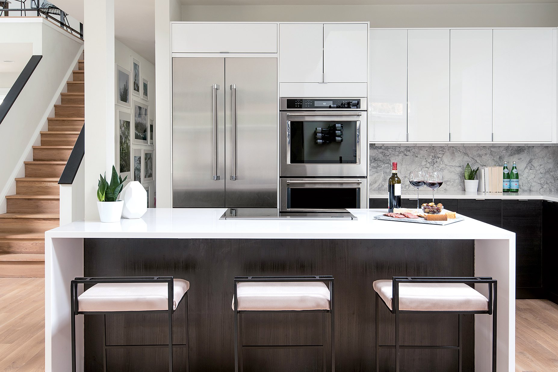 Metzler and her husband designed and built their kitchen using Ikea cabinetry