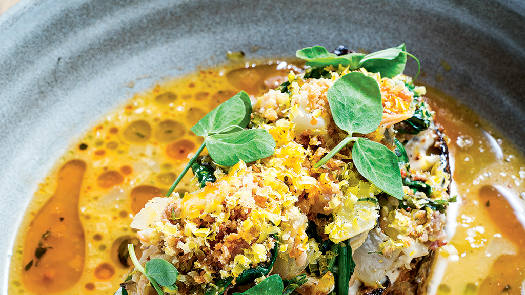 Creamy, briny clam toast. Photograph by Scott Suchman.