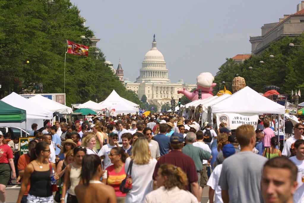 The 2018 Giant National Capital Barbecue Battle runs on Saturday and Sunday on Pennsylvania Avenue. Photo courtesy Giant National Capital Barbecue Battle.