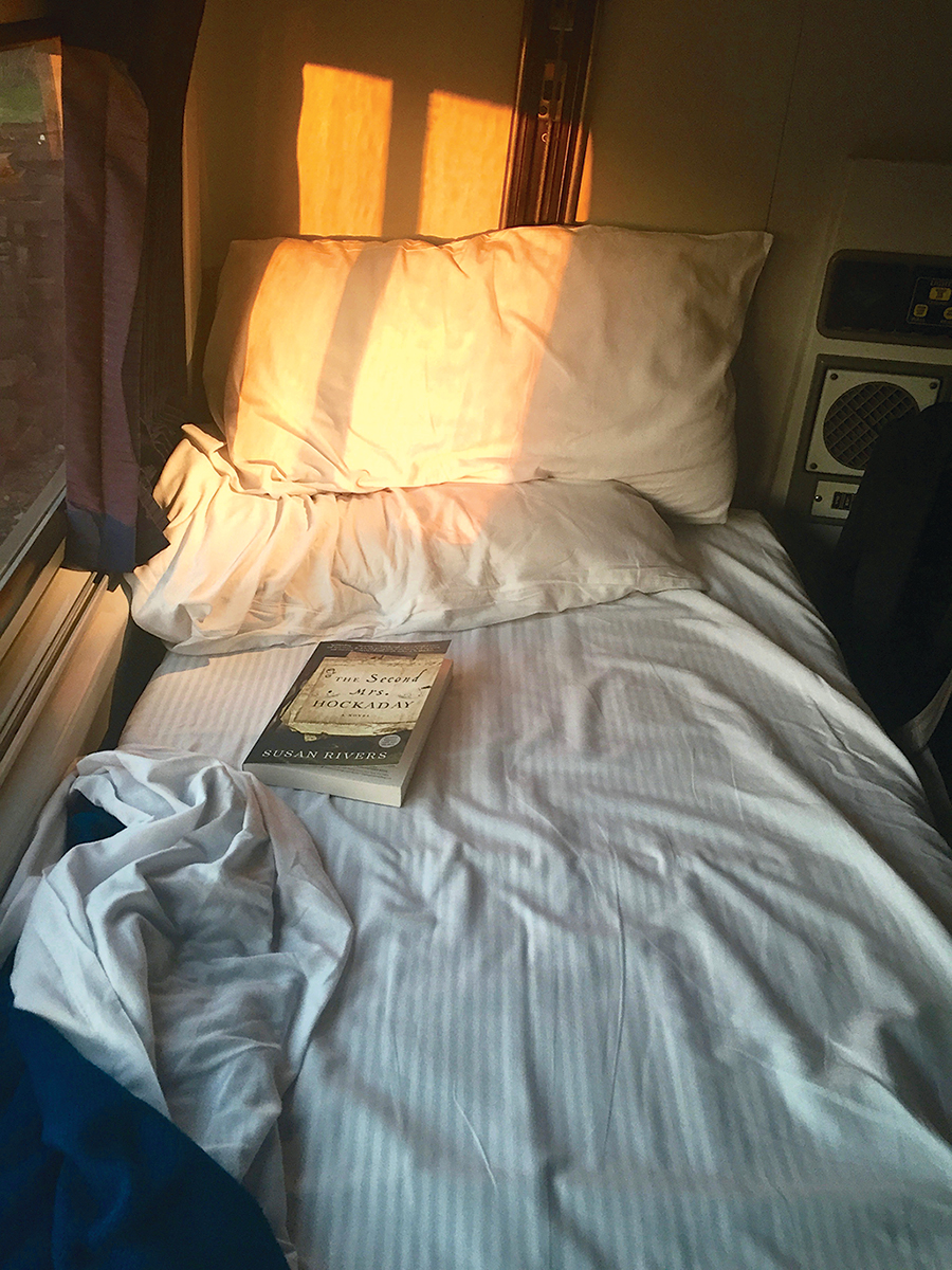 On long trips, a sleeper berth is a smart way to go—you’ll travel in more comfort and get all your meals included. Photograph by Mary Melton.