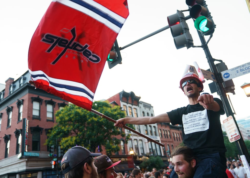 Capitals fans poles