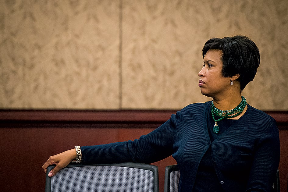 Photograph of Bowser by Sarah Silbiger/CQ Roll Call Via AP Images.