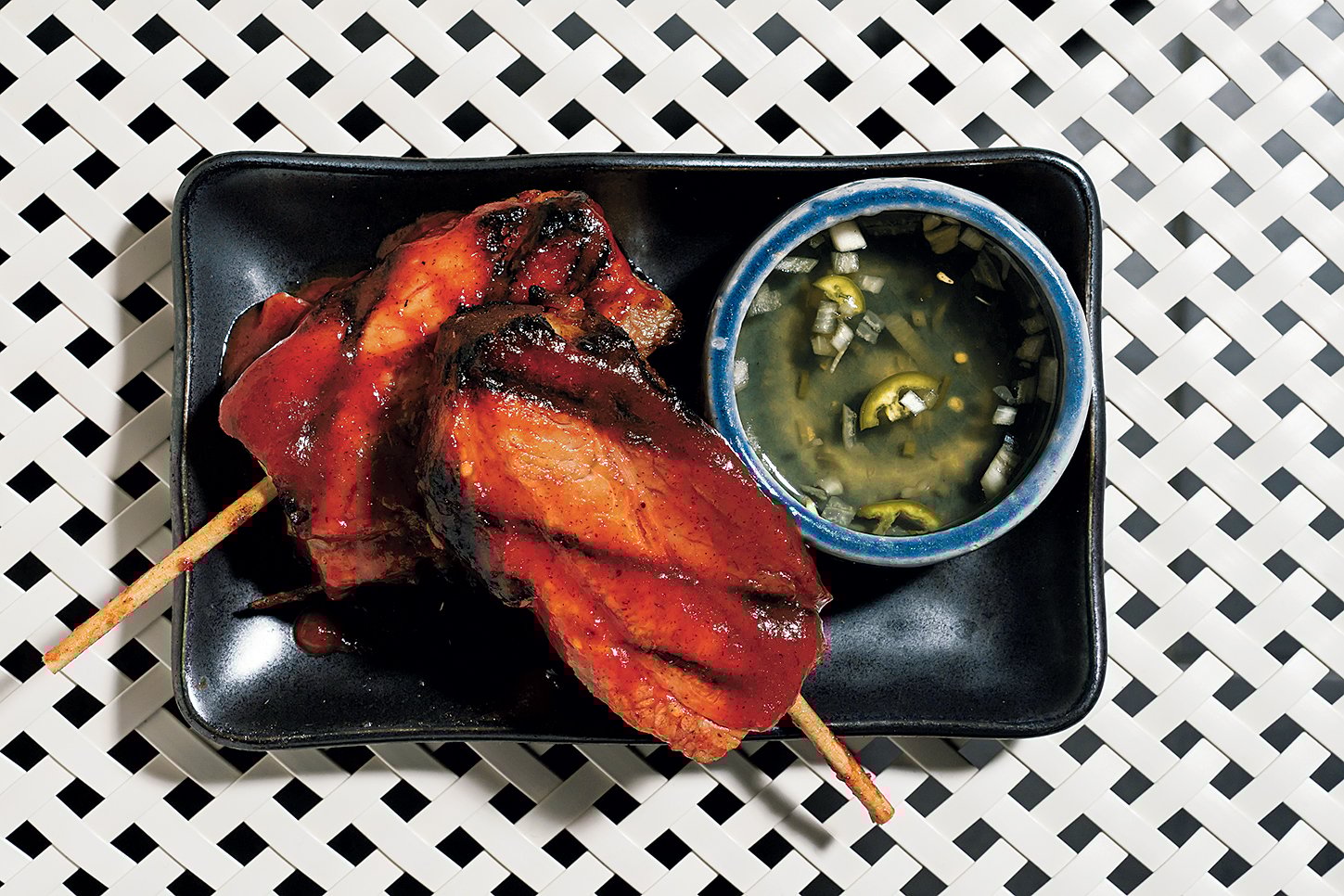 KaliwaFeat - Washingtonian Barbecue pork belly with house-made banana ketchup.