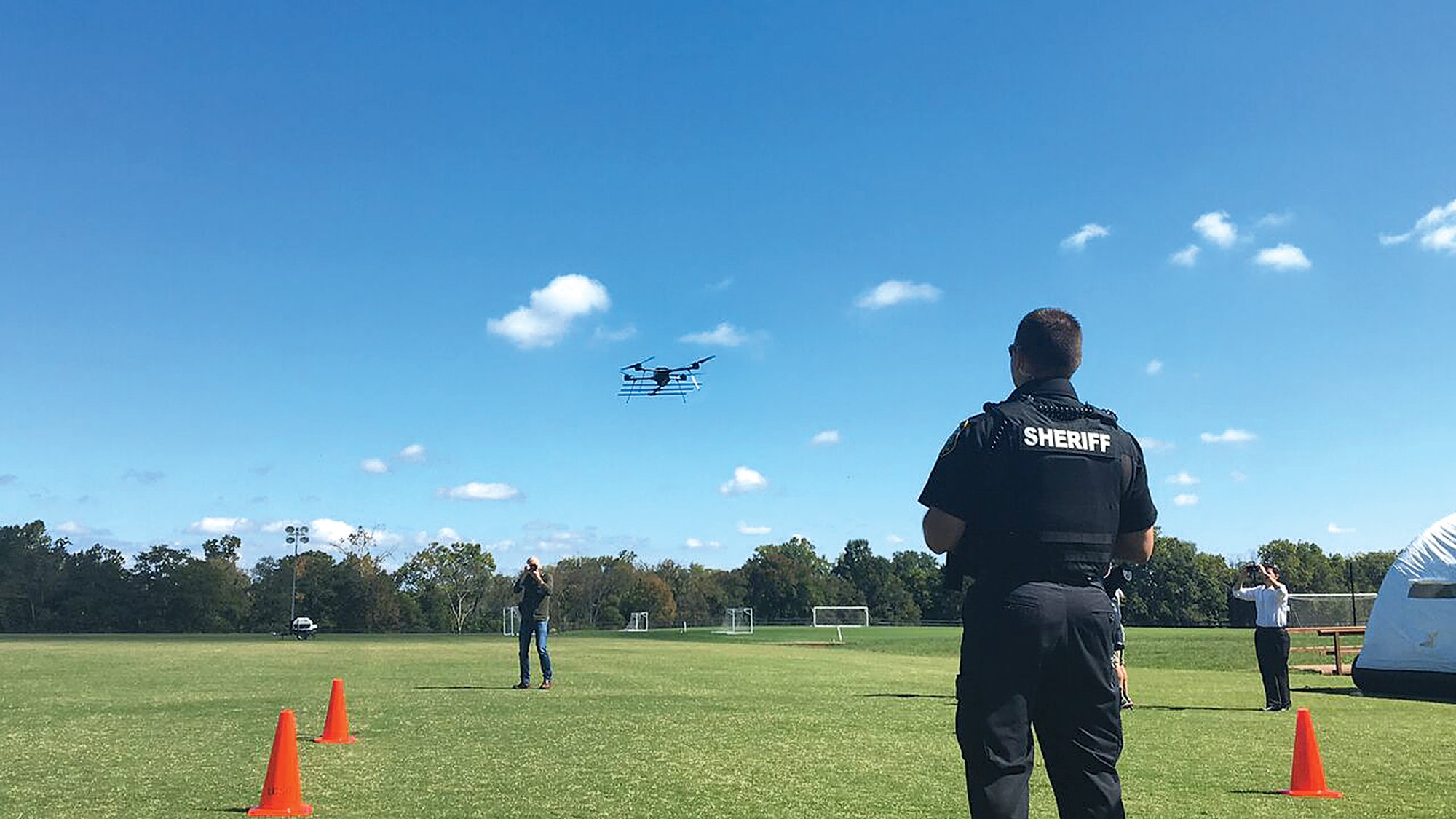 Rescuers sent in bloodhounds, a helicopter, and then the Lockheed drone, a ,000 contraption with a 1½-mile sightline. Photograph courtesy of Loudoun County Sheriff’s Office.