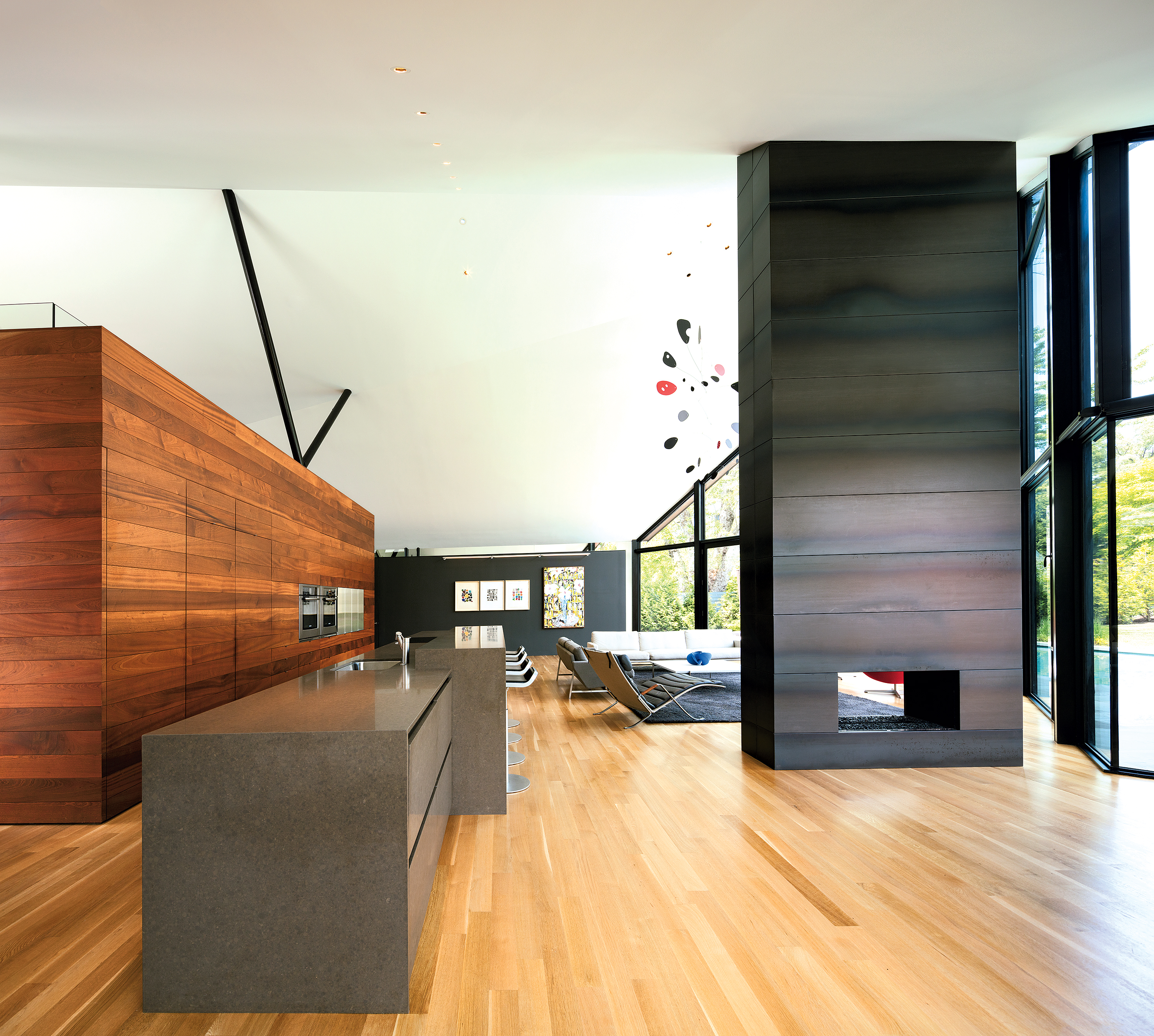 AIA1 - Washingtonian Interior of the house pictured above. Photograph of Into the Fold house by Paul Warchol.