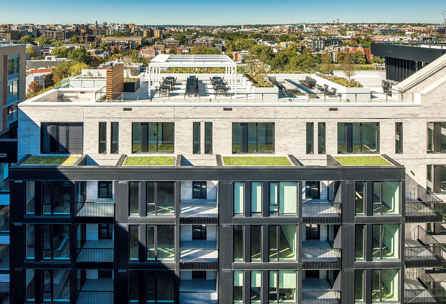 Photograph of Glass Act apartments by Maxwell Mackenzie. 