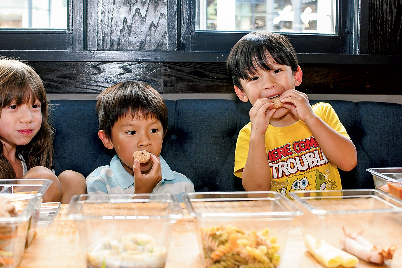 Chef Tim Ma’s kids approve of his lunches. Photograph courtesy of Box’d Eats.