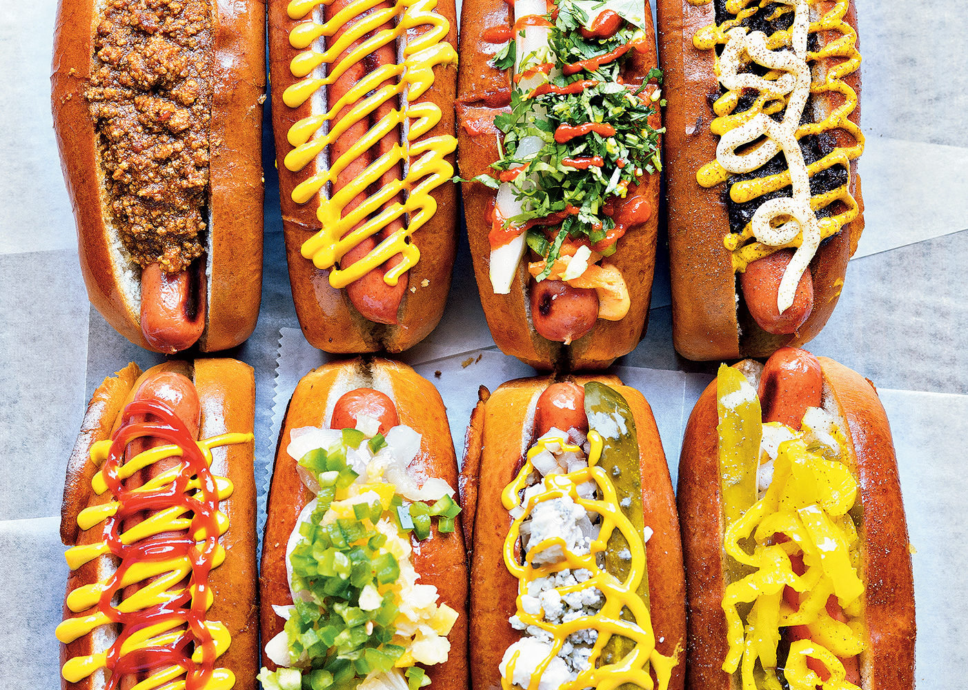 Franks at Haute Dogs and Fries. Photograph by Scott Suchman.