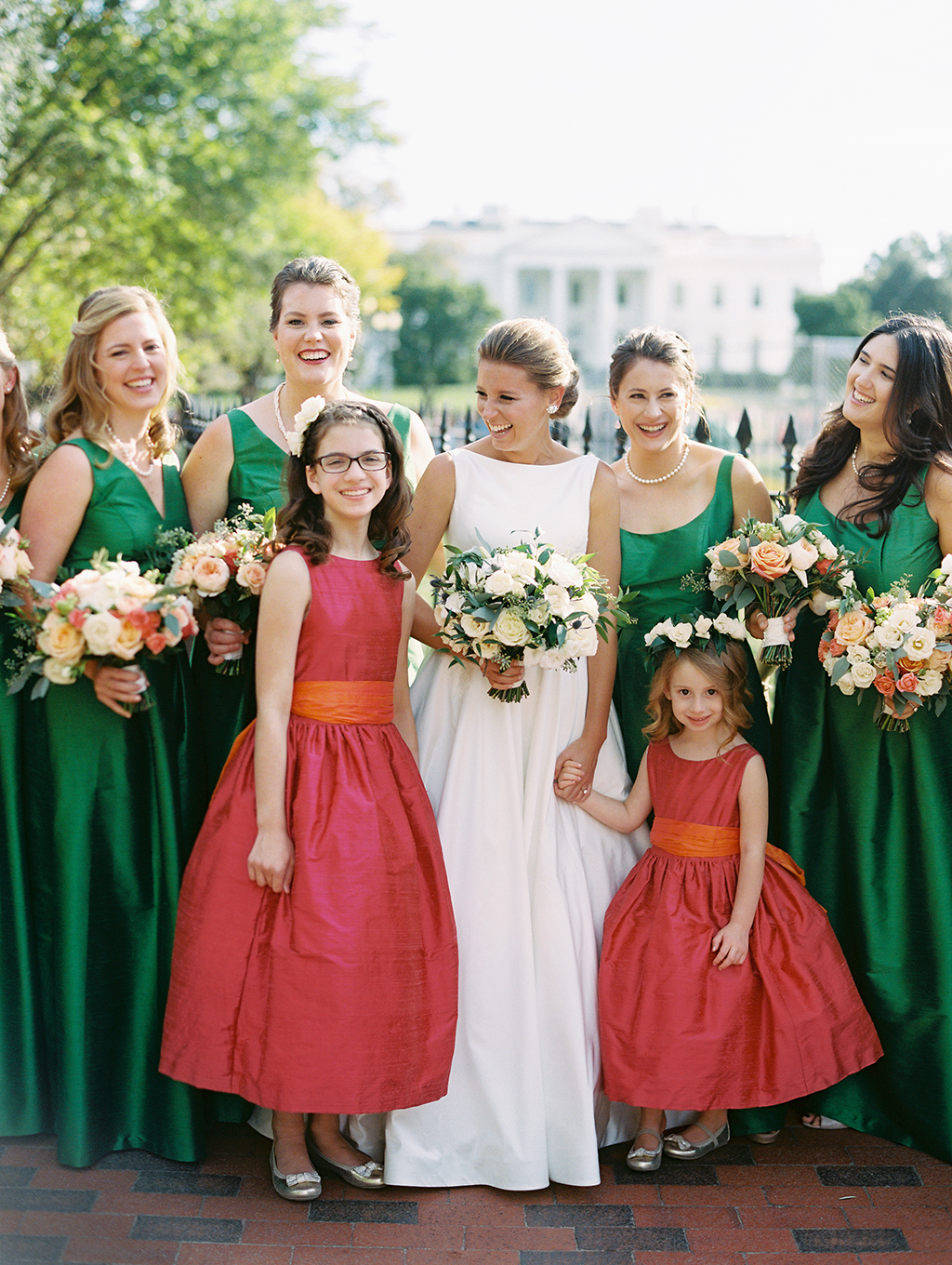preppy greenbrier inspired wedding pink and green
