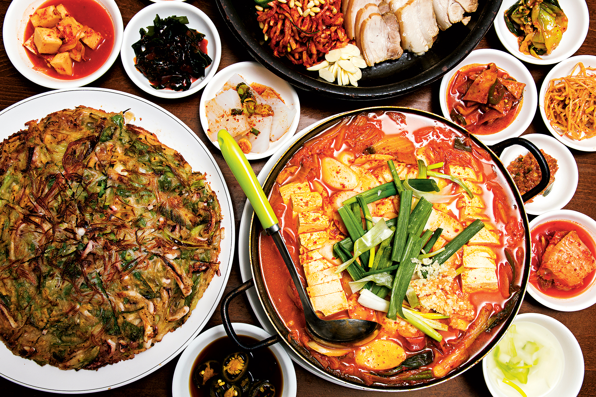 ToSokJipCE18 - Washingtonian DC brunch and breakfast items from Washingtonian's 2018 Cheap Eats list. To Sok Jip’s hot-dog-and-kimchee stew. Photograph by Scott Suchman.