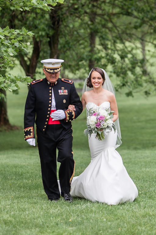 dad walk down aisle