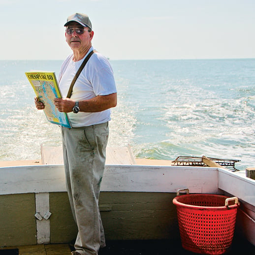 Northern Neck, Virginia Oysters. Fisher knows these waters as well as anybody.