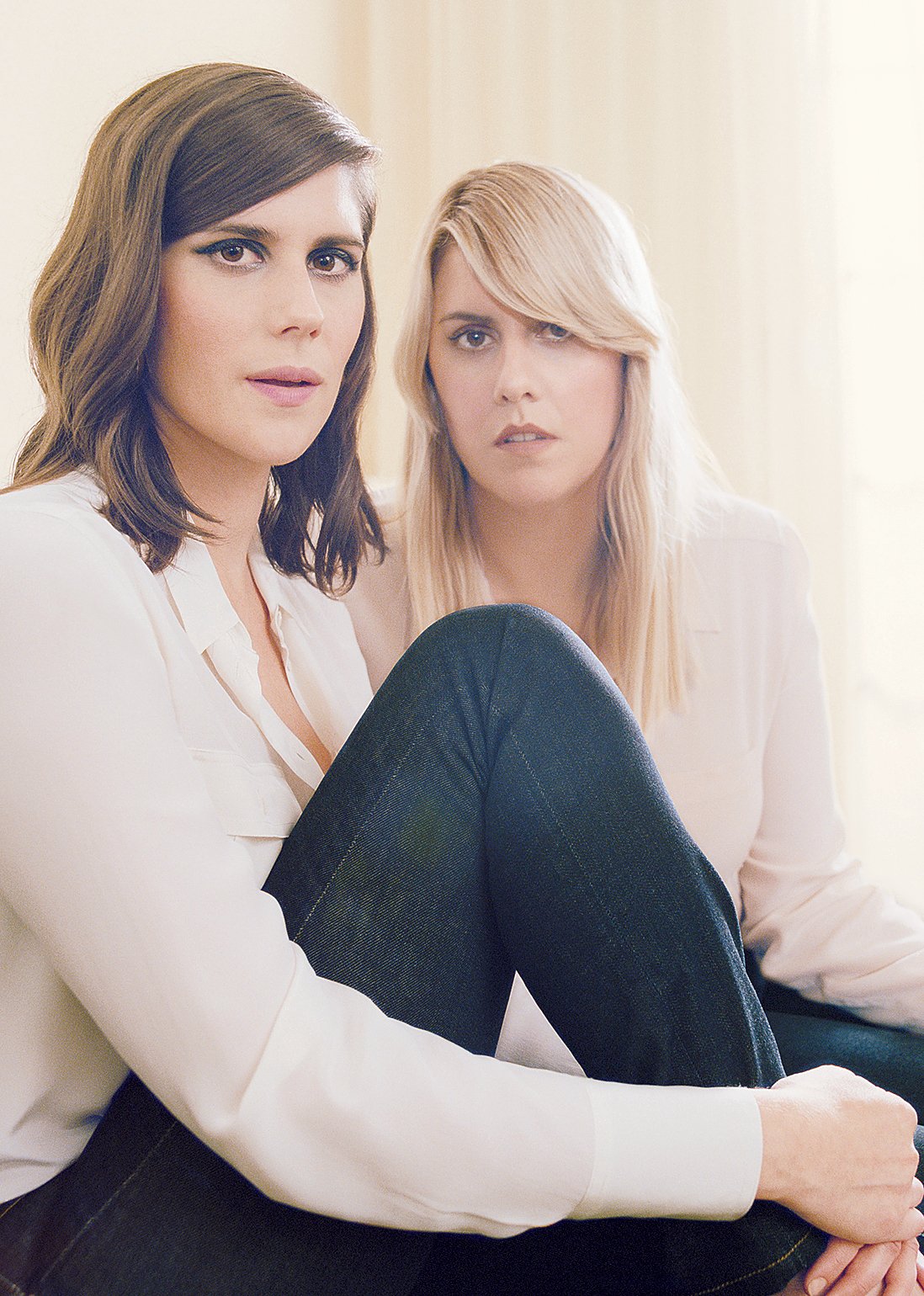 Kate and Laura Mulleavy, the sisters behind renowned LA brand Rodarte. Photograph by Autumn de Wilde.