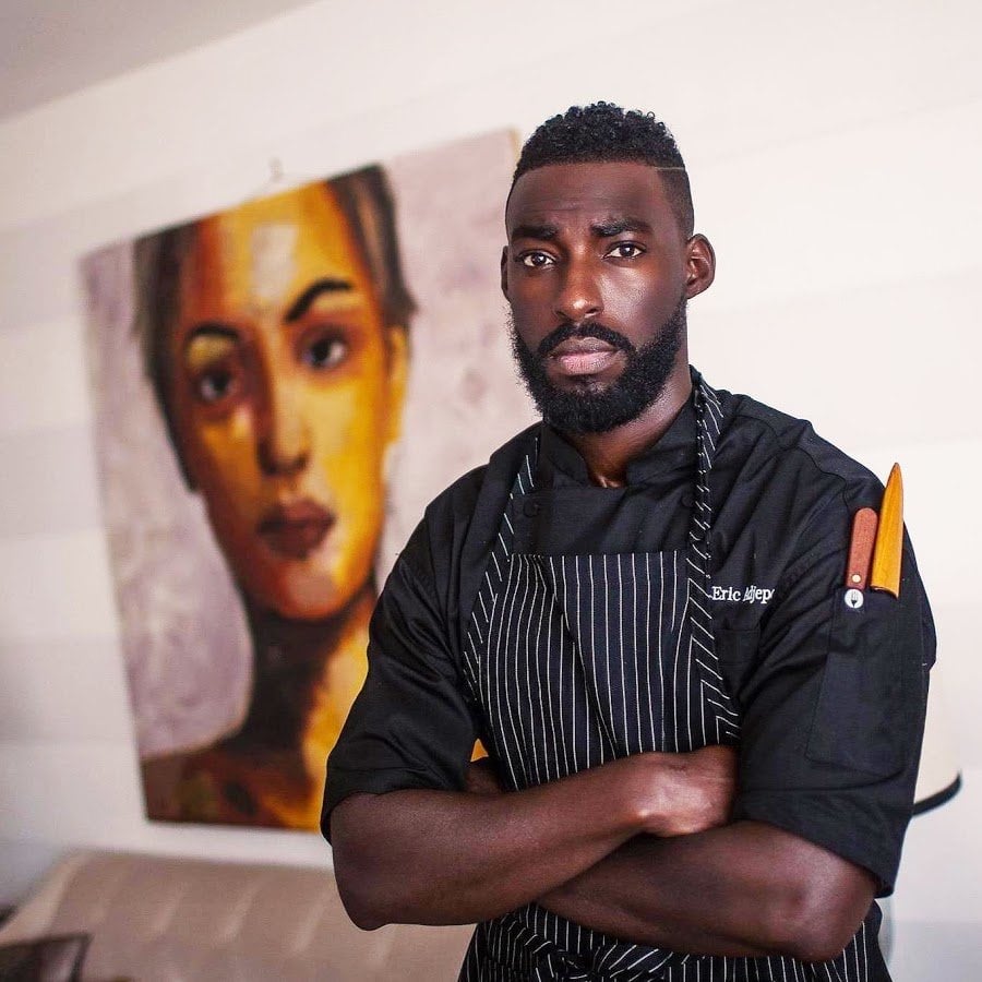 Chef Eric Adjepong of Pinch & Plate. Photograph courtesy of Chef Adjepong.