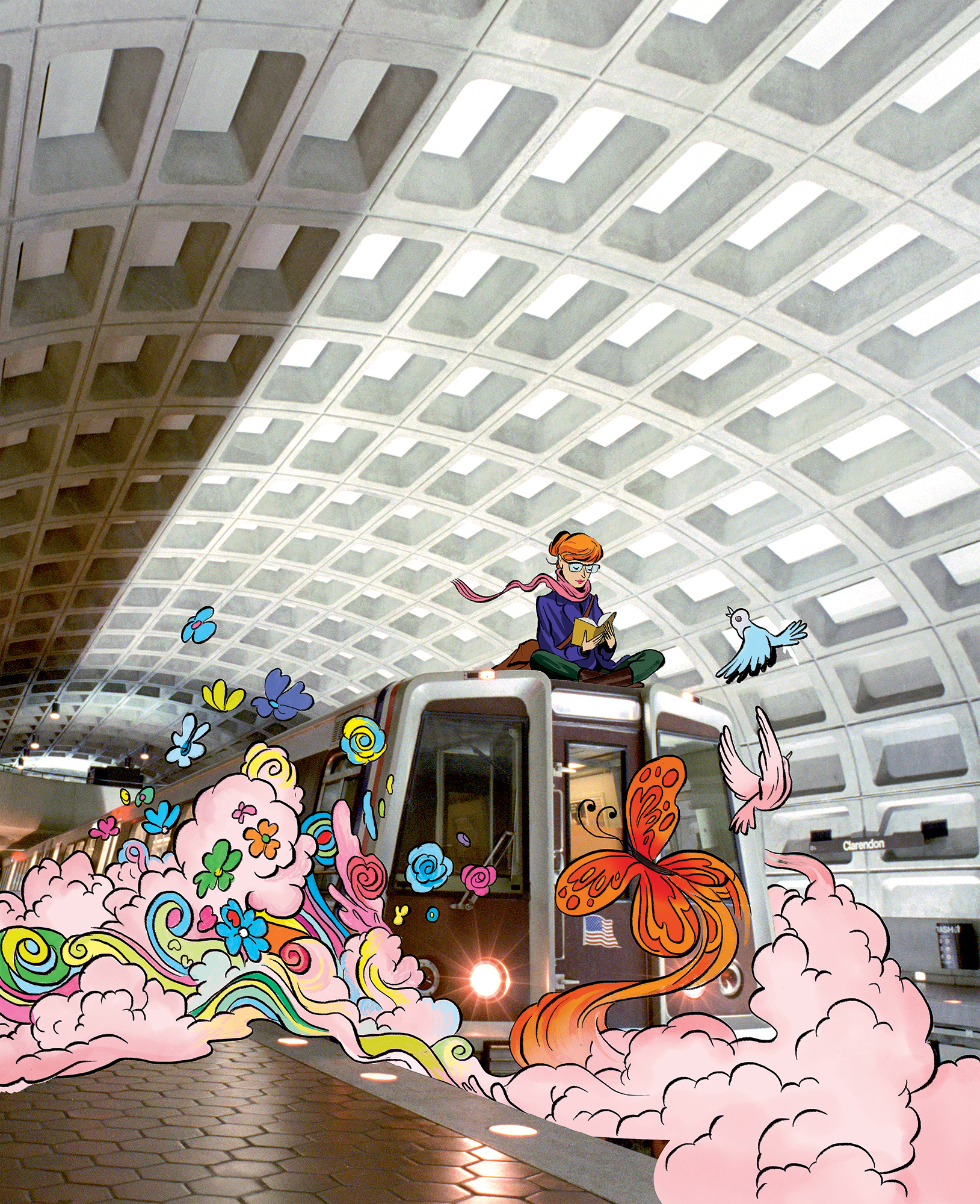 AloneinDC - Washingtonian Photo-illustration by Zohar Lazar. Photograph by Samuel Corum/Anadolu Agency/Getty Images.