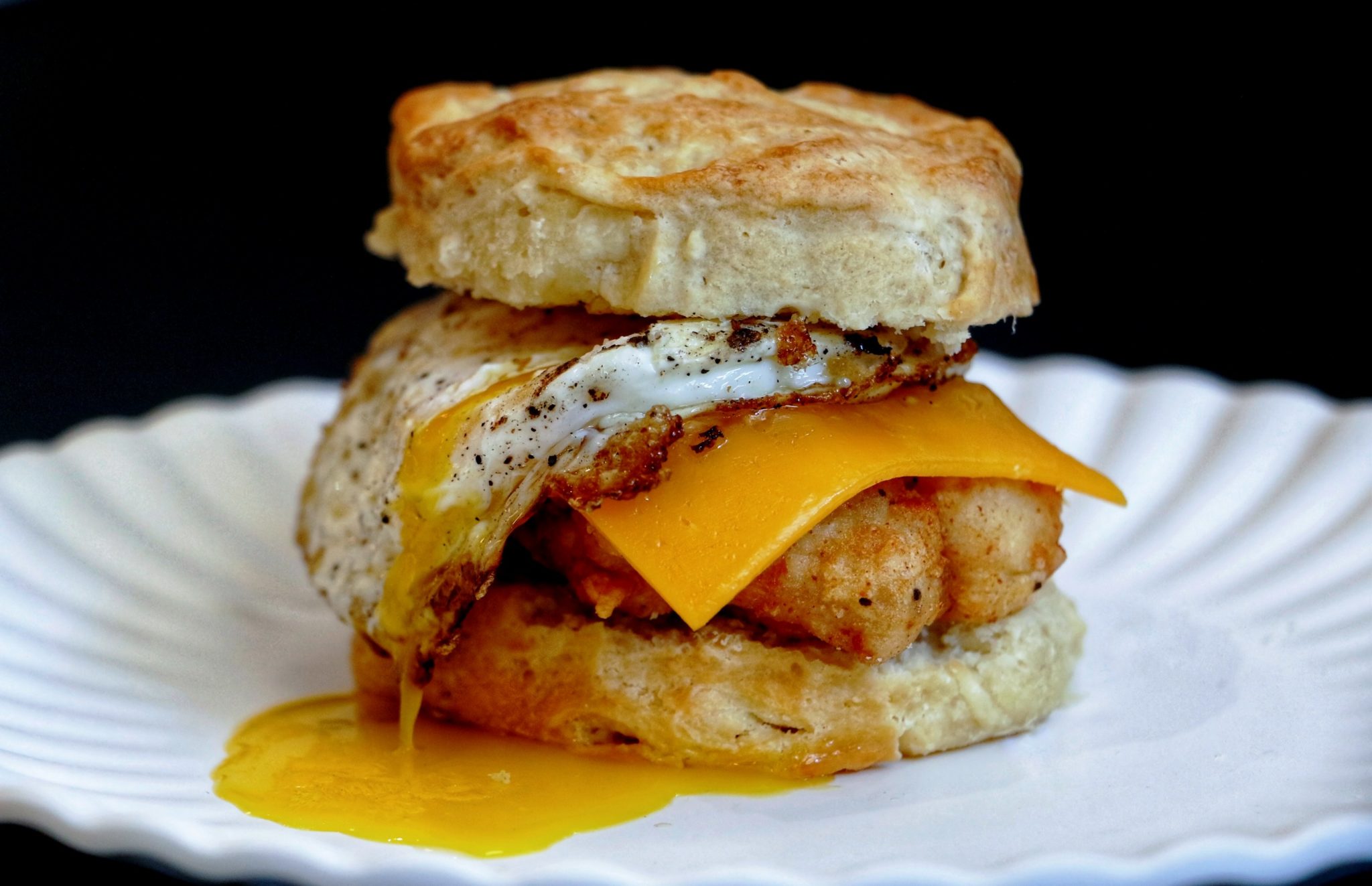 Breakfast biscuit at Mason Dixie Biscuit Co. Photograph by Jai Williams.