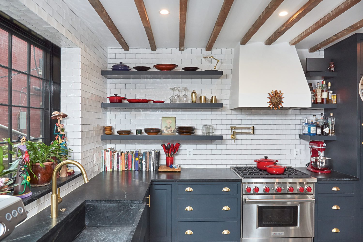 A dramatic Capitol Hill kitchen. Photograph by Jeff Elkins.