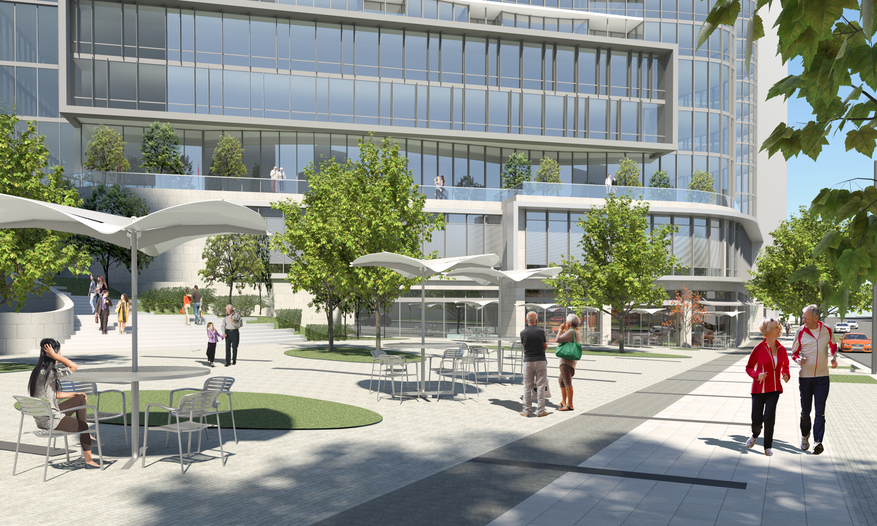 PLAZA LOOKING TOWARD STAIRS - Washingtonian