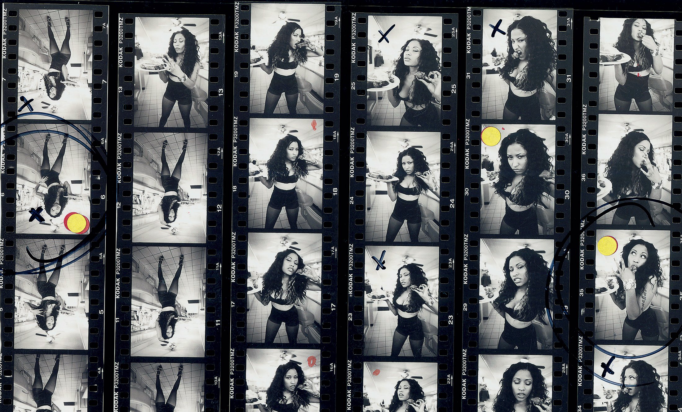 Angela Boatwright’s photos of Nicki Minaj, as seen in Tobak’s book.