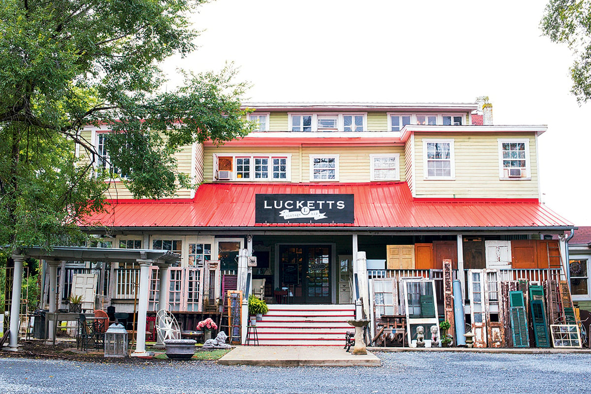 On a wine tour around Leesburg, you might stop at the Old Lucketts Store to browse its retro-chic decor. Photograph of Lucketts Store by Lauren Aktug.